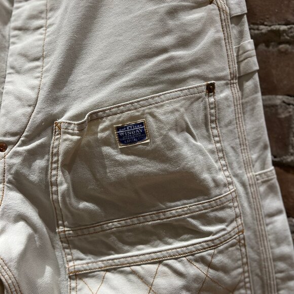 Kapital Canvas Quilted Knee Painter Pants - Picture 5 of 11